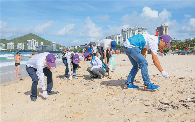 海南智慧游我们一起净化海岸线(图2)